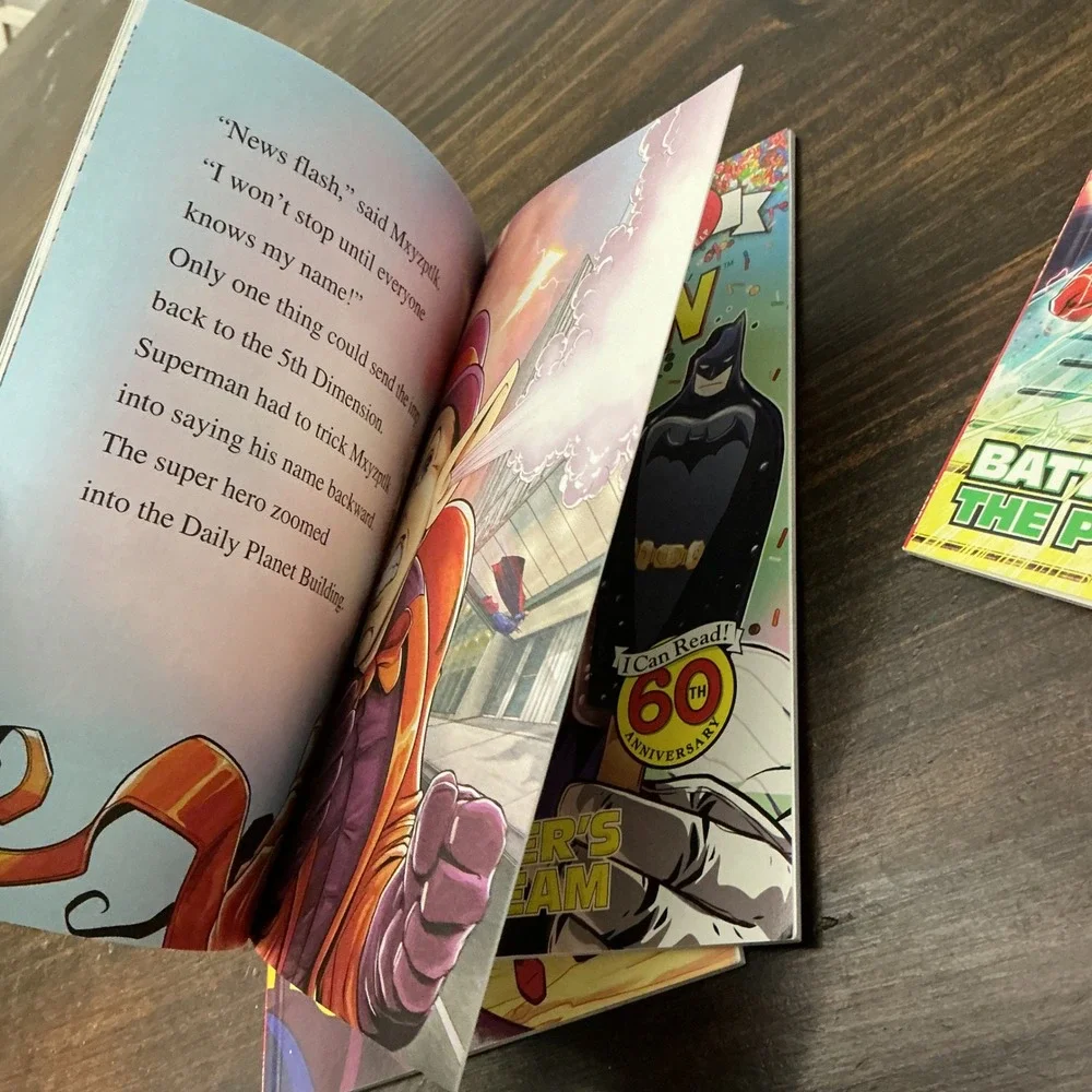 DC Comics I Can Read Level 2 Book Lot 4 Justice League Superman Batman Joker